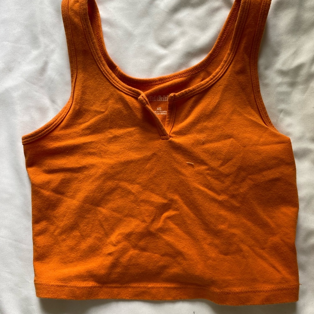 target wild fable orange XS tank top